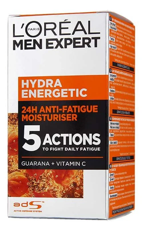 ژل کرم آبرسان و ضد خستگی مردانه لورال 50میلی لیتر LOREAL MEN EXPERT HYDRA ENERGETIC
