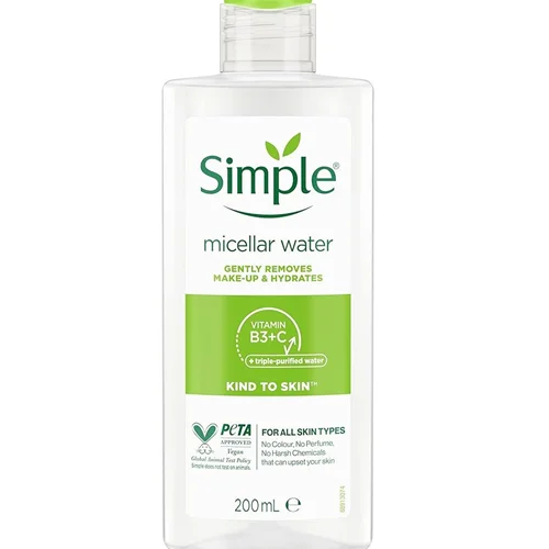 میسلار واتر مناسب انواع پوست حجم 200 میل سیمپل اصلی ا micellar water simpel