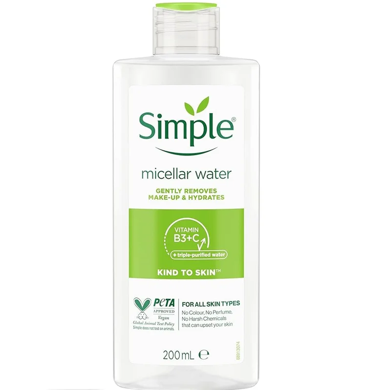 میسلار واتر مناسب انواع پوست حجم 200 میل سیمپل اصلی ا micellar water simpel