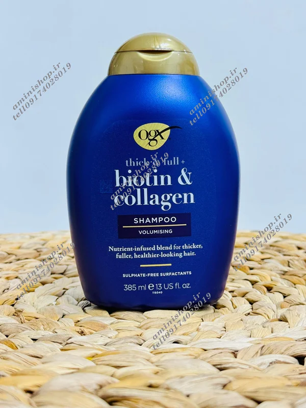 شامپو بیوتین و کلاژن او جی ایکس OGX ا OGX Thick & Full Biotin & Collagen Shampoo 385m