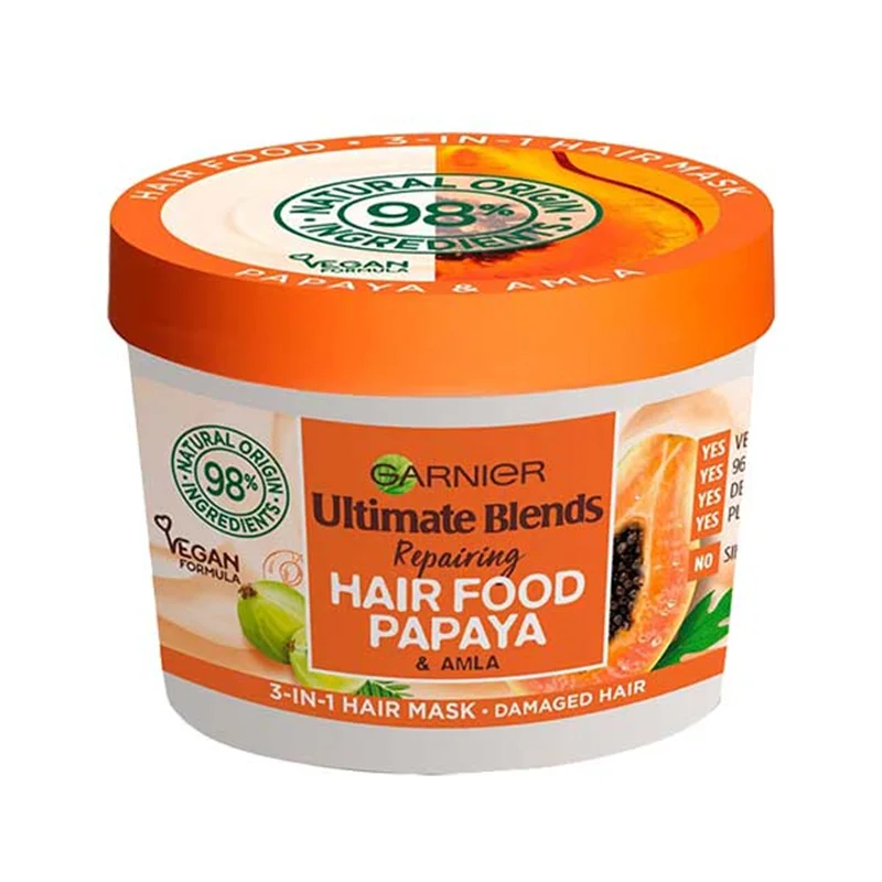 ماسک مو 3در1 پاپایا گارنیر 390میلی لیتر GARNIER hair food papaya