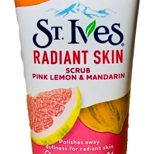 اسکراب صورت روشن کننده پرتقال و لیمو سینت ایوز ا St.Ives Radiant Skin Pink Lemon & Mandarin Scrub
